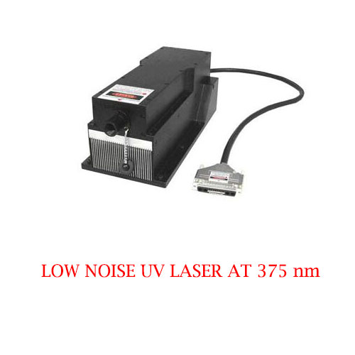 Long Lifetime 375nm Low Noise UV Laser TEM00 Transverse Mode 1~50mW